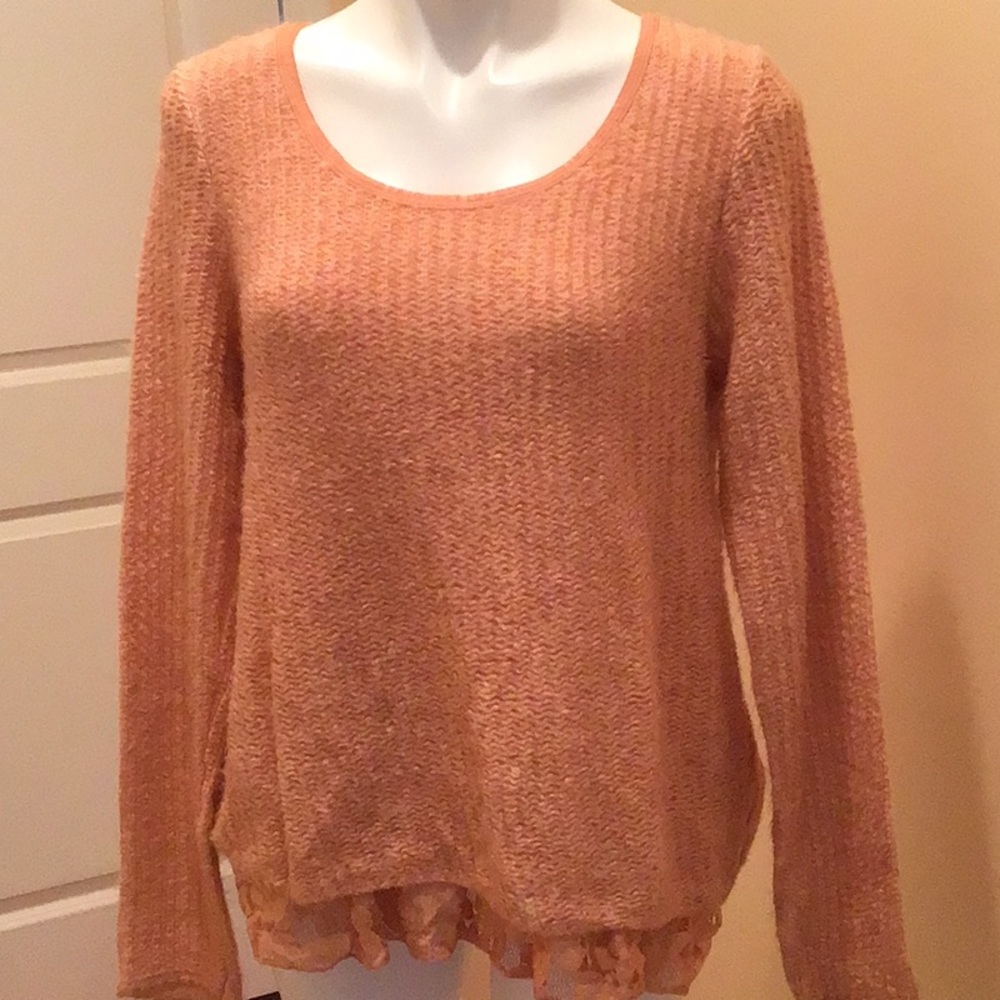 Belle France long sleeves knit mohair top